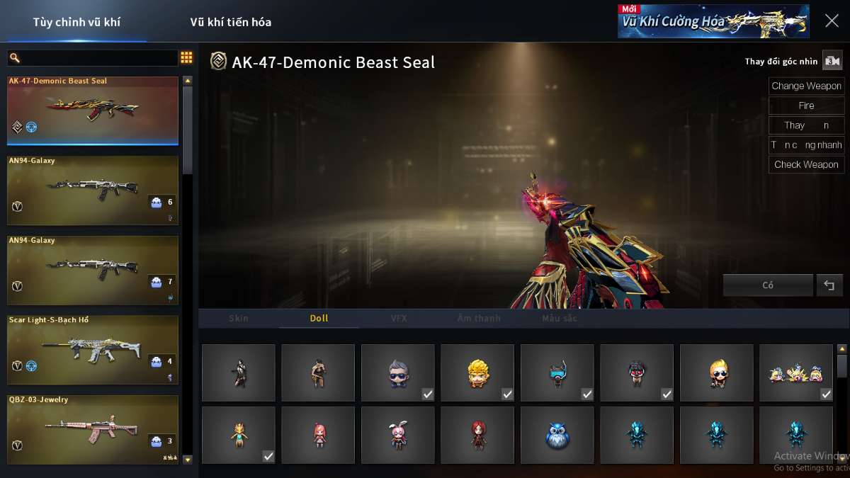 shop acc cf uy tin gia re